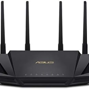 ASUS RT-AX3000 Dual Band WiFi 6 Extendable Router, Subscription-free Network Security, Instant Guard, Advanced Parental Controls, Built-in VPN, AiMesh Compatible, Gaming & Streaming, Smart Home, USB