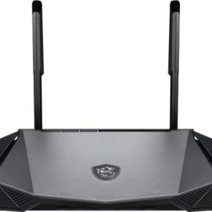 MSI Radix AX6600 WiFi 6 Tri-Band Gaming Router, AI QoS, 1.8GHz Quad-Core Processor, MU-MIMO, Gigabit Wireless, 8-Stream, High Speed Long Range