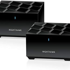 NETGEAR Nighthawk Advanced Whole Home Mesh WiFi 6 System (MK72)– AX3000 Router with 1 Satellite Extender, Coverage up to 3,000 sq. ft. and 35+ Devices