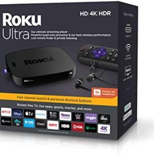 Roku Ultra | Streaming Media Player 4K/HD/HDR with Premium JBL Headphones